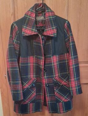 Pendleton Red and Green Tartan Plaid Wool Jacket